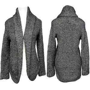 Matthildur Cocoon Cardigan Chunky Knit Icelandic Design Peru Shawl Collar Small